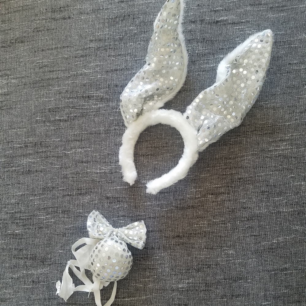Rubie's Bunny Accessory Kit With Silver sequin